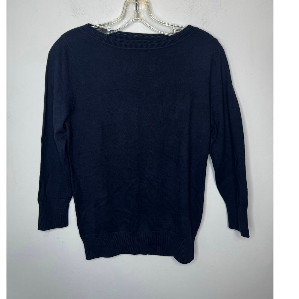 Brand New Ann Taylor Women's Size Small S Navy Blue Pullover Sweater Boatneck